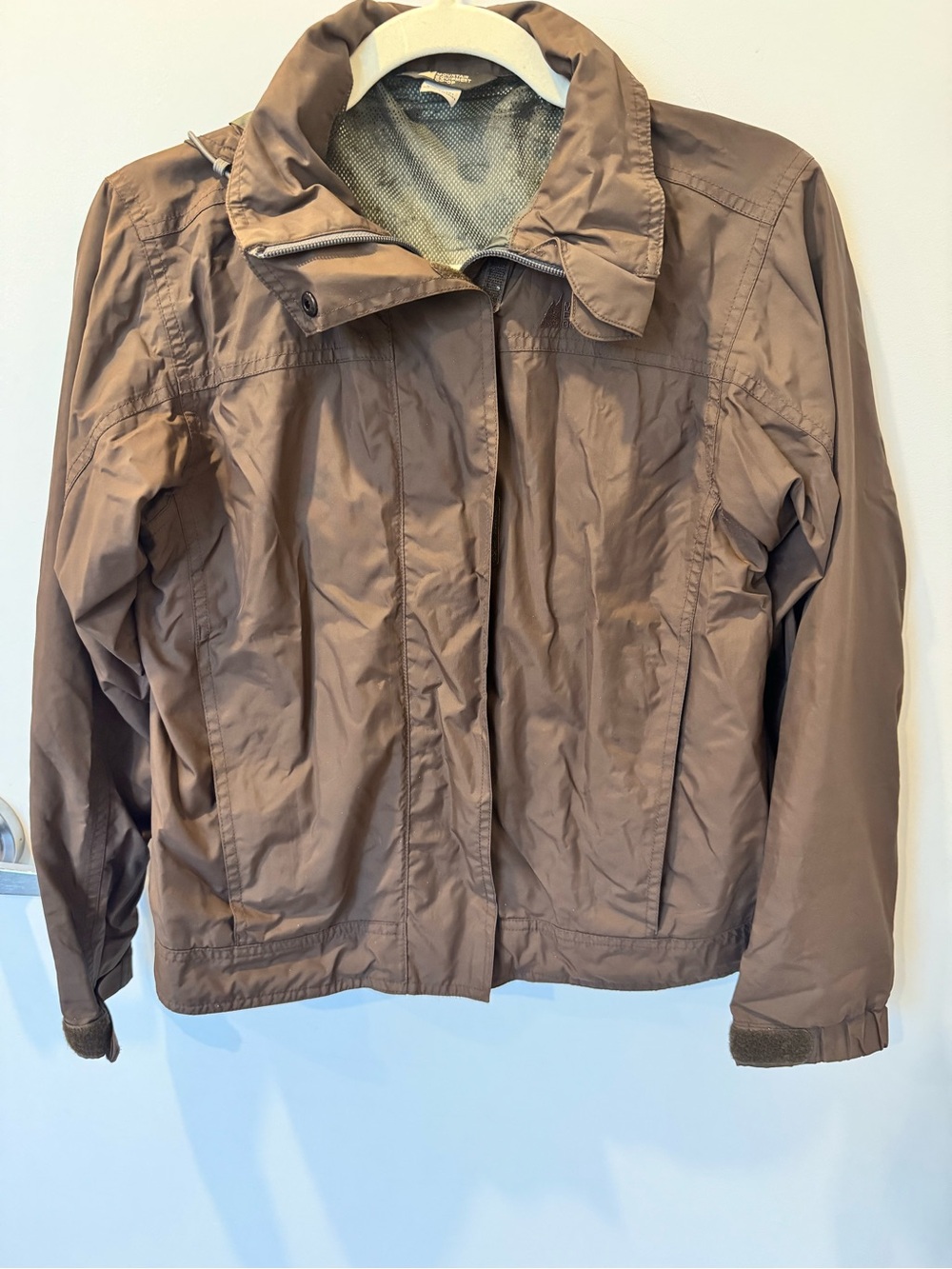 MEC (Mountain Equipment Co-op) Brown Rain Jacket Windbreaker - Small Petite